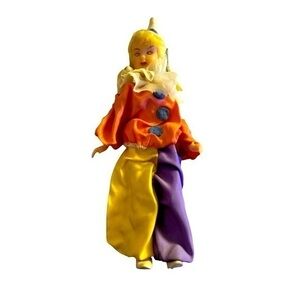 Vintage Italian Clown Doll – Harlequin Style – Made in Italy